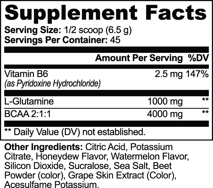 BASE BCAA Recovery Powder — Honeydew Watermelon