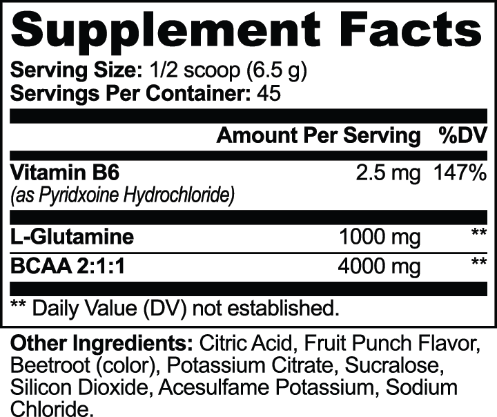 BASE BCAA Shock Powder — Fruit Punch
