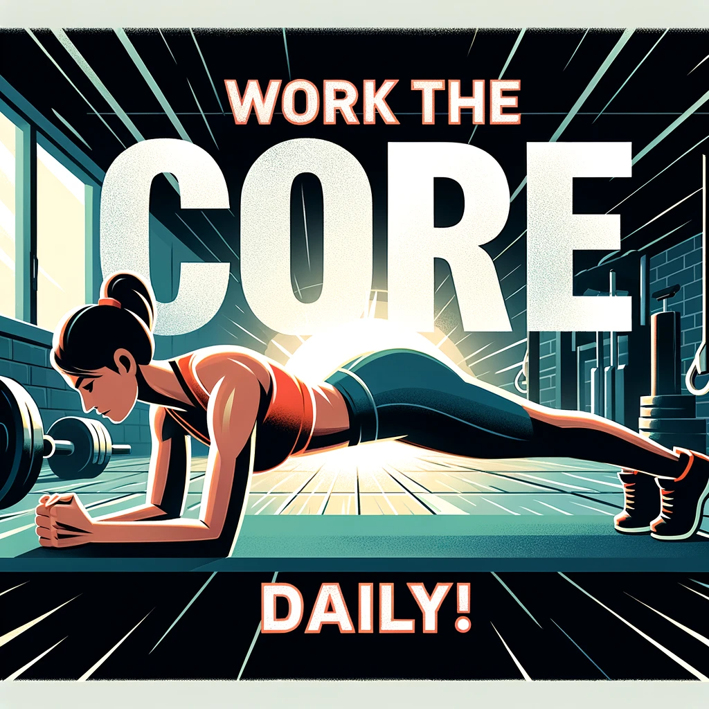 Work the CORE, Daily!- Plank it up ~ Jim Lubinski
