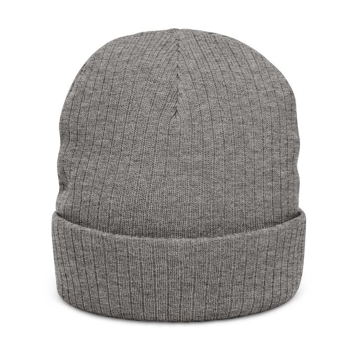 Embroidered Ribbed Beanie — Base