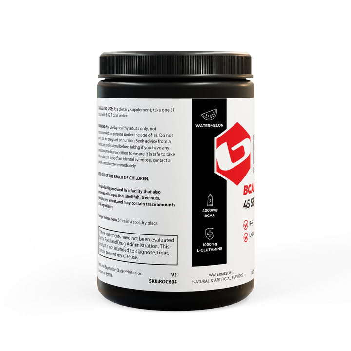 BASE BCAA Supplement, Watermelon (325g, 11.46oz, 45 servings)