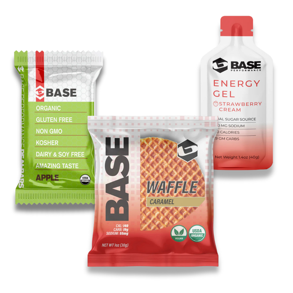 12 Gels + 12 Bars + 12 Waffles (Caramel)