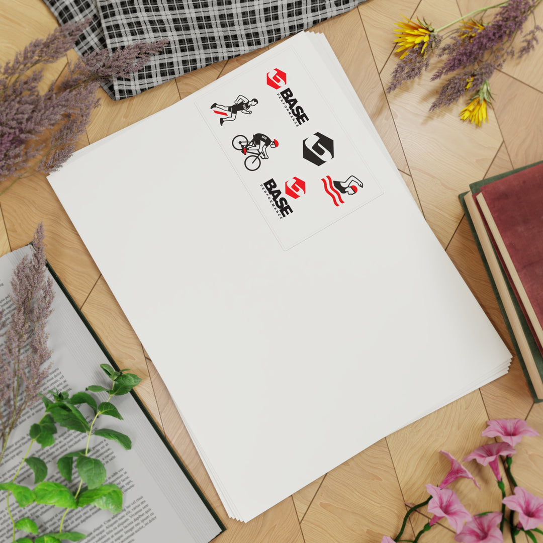 Sporty Sticker Sheet Bundle - 6pcs for Athletes and Fitness Lovers