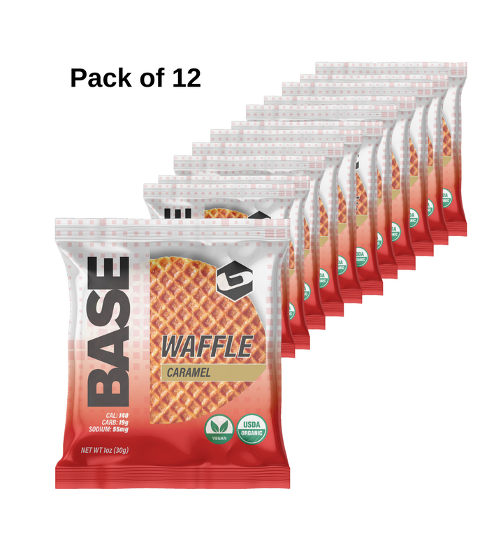 BASE WAFFLES in Caramel (12 Packs)