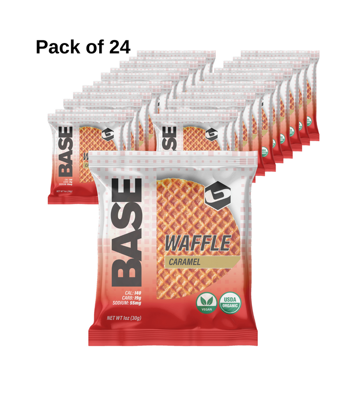 BASE WAFFLES in Caramel (24 Pack)