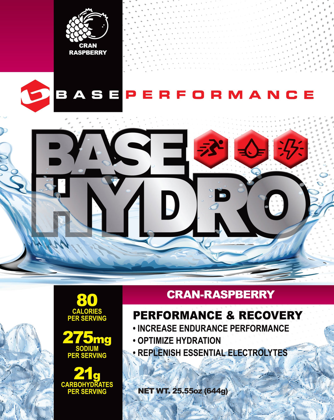 BASE Hydro in Cran Raspberry (28 Servings)