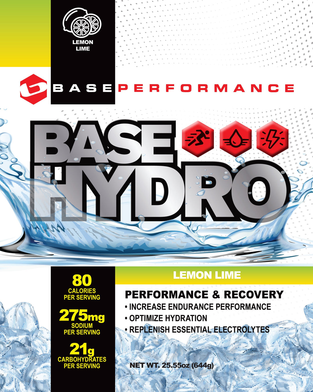 BASE Hydro in Lemon Lime - Original Formulation (28 Servings)