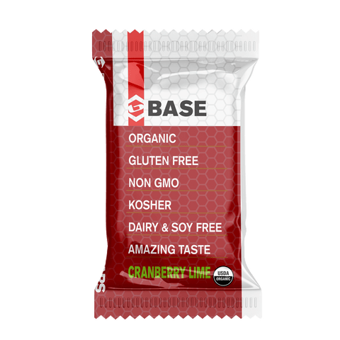BASE Real Bars - Cranberry Lime - Cranberry / Lime / Apple / Almond / Honey
